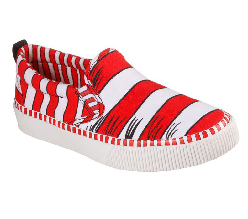Skechers Dam Röda/Vita Slip On - Dr. Seuss: V'lites - We Saw Him! - Sverige (ADTJW-4972)